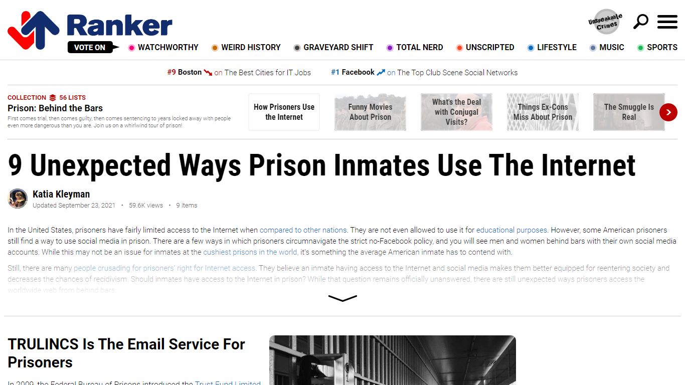 9 Unexpected Ways Prison Inmates Use the Internet - Ranker