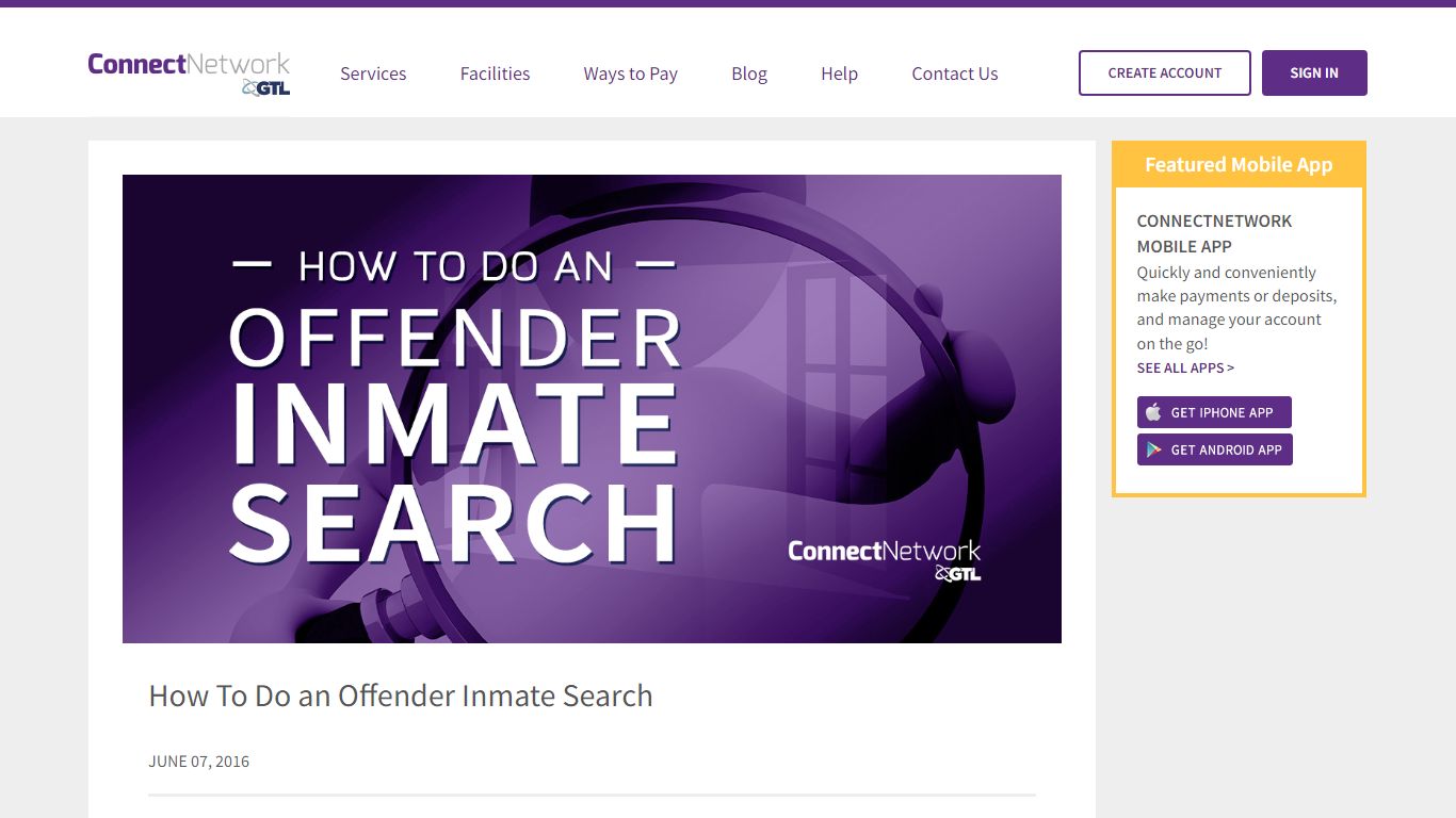 How To Do an Offender Inmate Search - ConnectNetwork